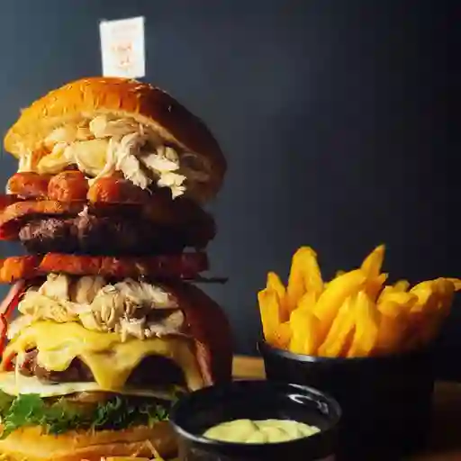 La descontrolada con papas francesas