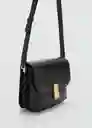 Bolso M Fiore Negro Talla 99 Mujer Mango