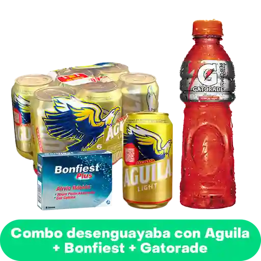Combo Desenguayaba Con Águila Light + Bonfiest + Gatorade