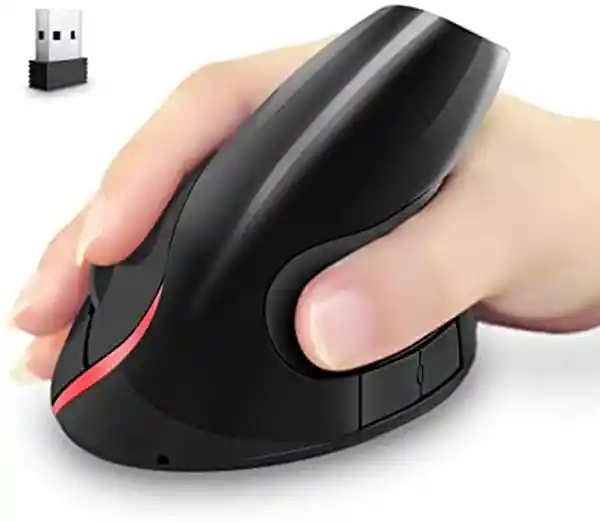 Mouse Vertical Recargable Inalámbrico