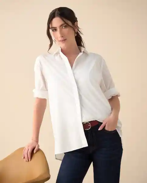 Camisa Blanco 0 Claro Talla XL 111G000 Espirit