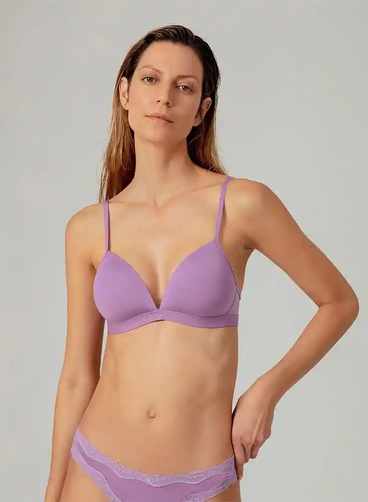 Brasier Magnolia Tiras Mujer 32 - Morado