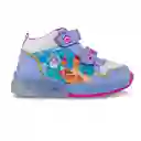 Los Gomosos Tenis Con Luces Moulu Niña Lila Talla 22