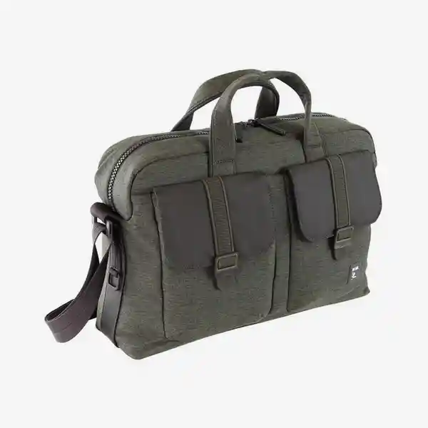 Inkanta Maletín Briefcase 2 Bolsillos Verde