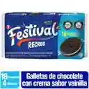 Festival Galletas Recreo de Chocolate con Crema Sabor a Vainilla