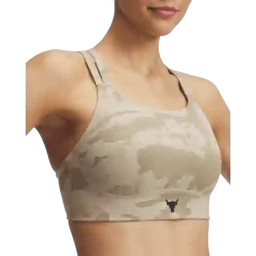 Under Armour Top Rck Bralette de Mujer Beige Talla SM