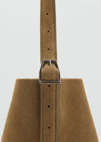 Bolso P Carnaby Tabaco Talla 99 Mujer Mango