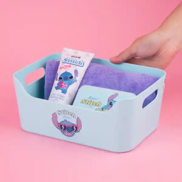 Organizador Plástico Sin Tapa Serie Disney Stitch Miniso