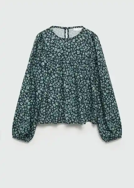 Blusa Leo Verde Talla 11 Niñas Mango