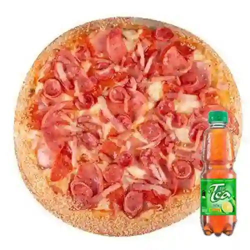 Combo pizza carnivora + mr tea
