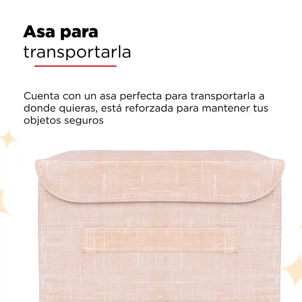 Miniso Caja de Almacenamiento Con Tapa Solid Color Series S
