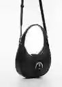 Bolso P Puffy Negro Mujer Mango