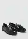 Zapatos Borla Negro Talla 38 Mujer Mango