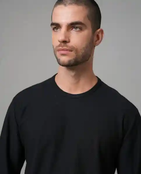 Camiseta Hombre Negro L 102G009_NEG194007 Rifle
