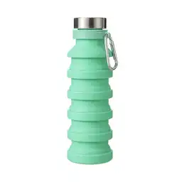 Miniso Termo de Silicona Plegable Verde 550 mL