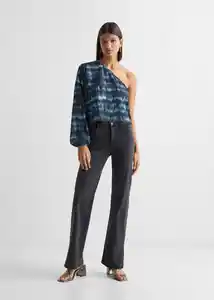 Blusa Dark Dye Azul Talla 18 Teen Niñas Mango
