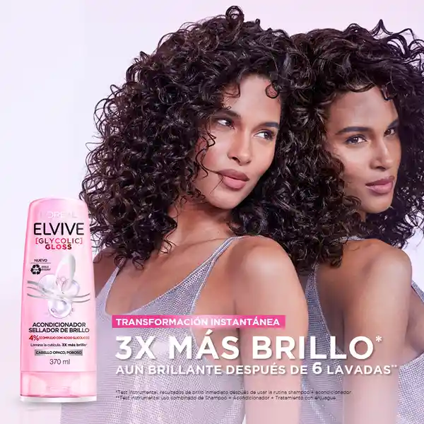 Pack Elvive Glycolic Gloss Shampoo + Acondicionador