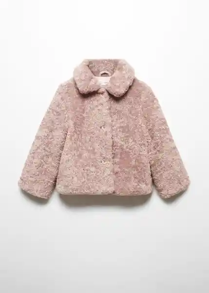 Abrigo Berry Rosa Pastel Talla 67 Niña Mango