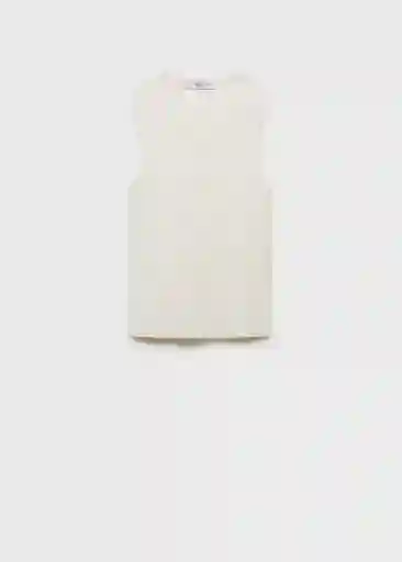 Top Hernan Crudo Talla XS Mujer Mango
