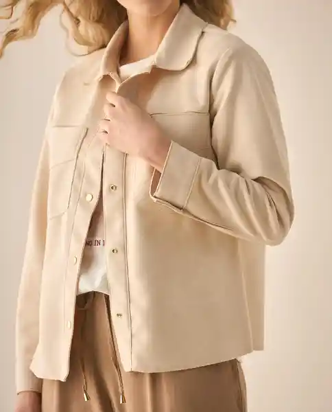 Chaqueta Crudo Danés Claro Talla S 623G004 Esprit