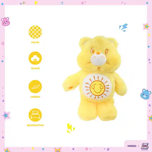 Peluche Serie Care Bears Amarillo Miniso