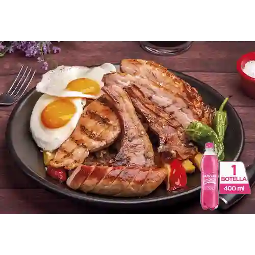 Combo Carnes Mixtas Uno + Postobón Manzana 400 ml