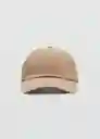 Gorra Basic Beige Talla 99 Hombre Mango