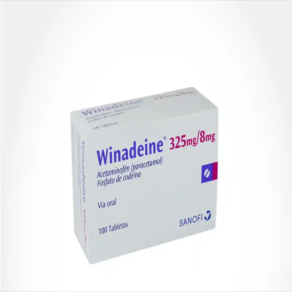 Winadeine 325 / 8 mg Caja Con 100 Tabletas