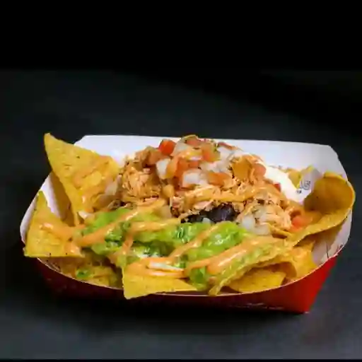 Nachos medianos pollo grill