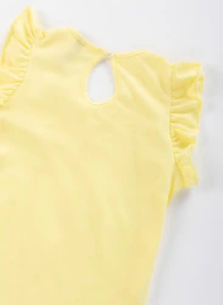 Blusa Manga Corta 12/18 Meses Amarillo Ref: 69008 People