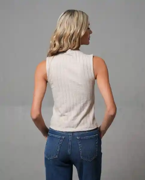 Camiseta Mujer Crudo Talla L 203G016_CRU141106 Rifle