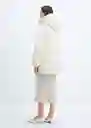 Abrigo Anorak Tokyo Offwhite Talla 25 Mujer Mango