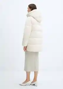 Abrigo Anorak Tokyo Offwhite Talla 25 Mujer Mango