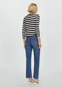 Buzo Cardigan Flok Off White Talla S Mujer Mango