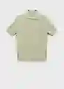Camiseta Polo Flew Manzana Talla S Hombre Mango