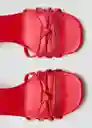 Sandalias Luna Rojo Talla 37 Mujer Mango