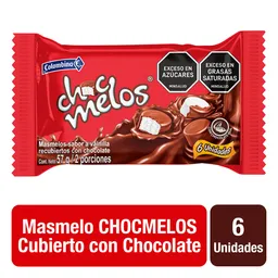 Chocmelos Masmelo Cubierto Con Chocolate 