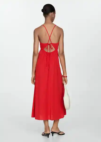 Vestido Martina Rojo Talla S Mujer Mango