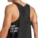 Adidas Camiseta Otr Ar Singl M Correr Hombre Negro Talla M
