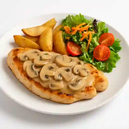 Pechuga en Champiñones