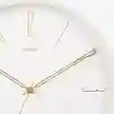 Present Time Reloj de Pared Mecanismo Silencioso Belle Blanco