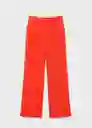 Pantalón Miso Coral Talla 36 Mujer Mango