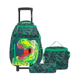 Xtreme Set Morral Run Trolley Green Dino 4xt