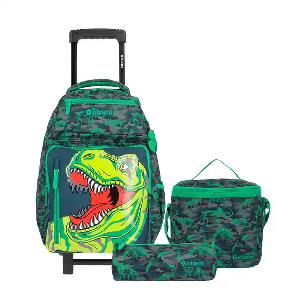 Xtreme Set Morral Run Trolley Green Dino 4xt