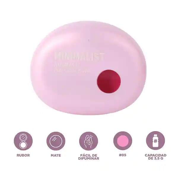 Rubor en Polvo Serie Minimalist 05 Miniso
