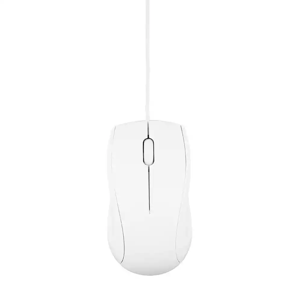 Miniso Mouse Con Cable Para Oficina Blanco Modelo M203