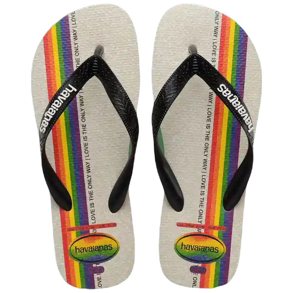 Sandalias Top Pride Negro/Negro Talla 40 4146673 Havaianas