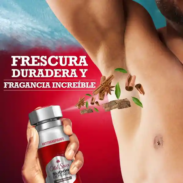 Desodorante Antitranspirante Hombre Old Spice Spray Sudor Defense Seco Seco 93 g Pack 3 Unidades