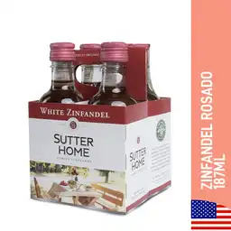 Sutter Home Vino Rosado White Zinfandel Four Pack 187 Ml