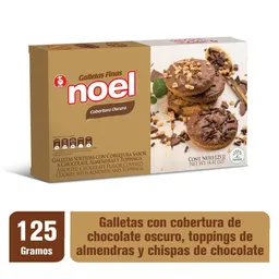 Noel Galletas Finas con Cobertura de Chocolate Oscuro